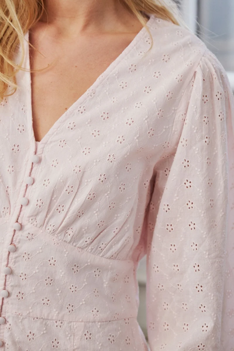 Neo Noir - Alto Embroidery Dress 166017 - 754 - Light Pink