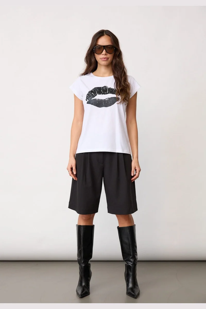 Co´Couture - 43099 Kisscc New Tee 503831 - 00000 - Black
