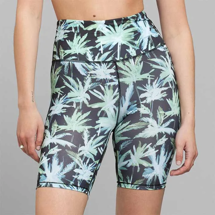 DEDICATED Bike Tights Kortebo Painted Palmtrees black