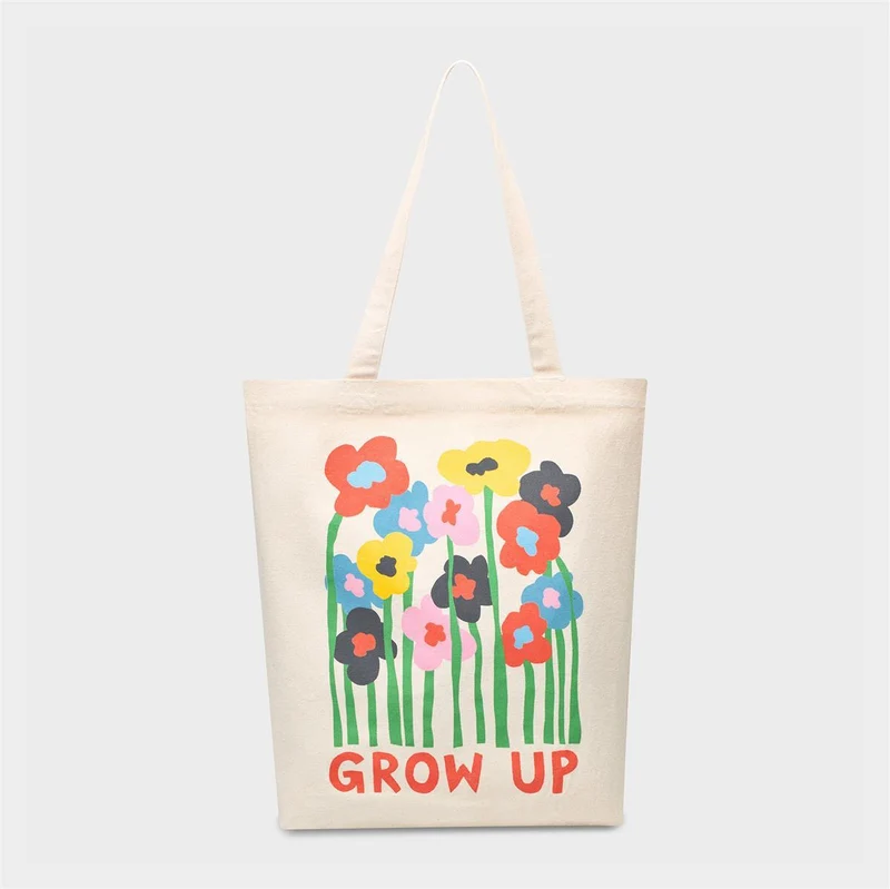 DEDICATED Tote Bag Torekov Grow Up Off-White