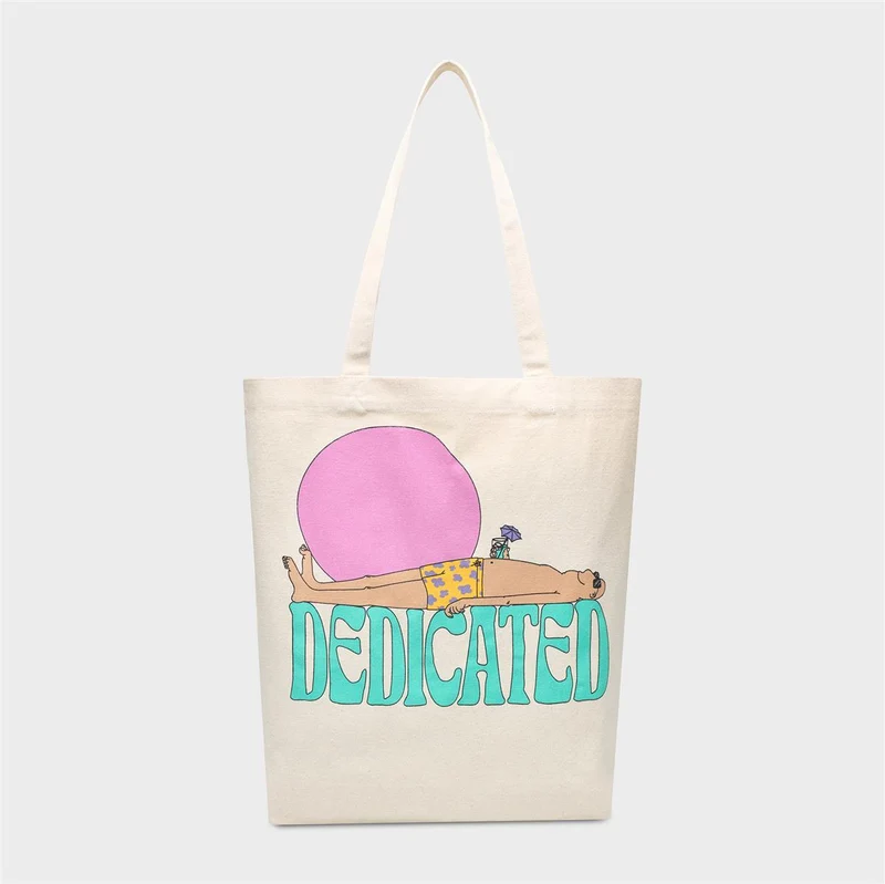 DEDICATED Tote Bag Torekov Vacay Logo Off-White