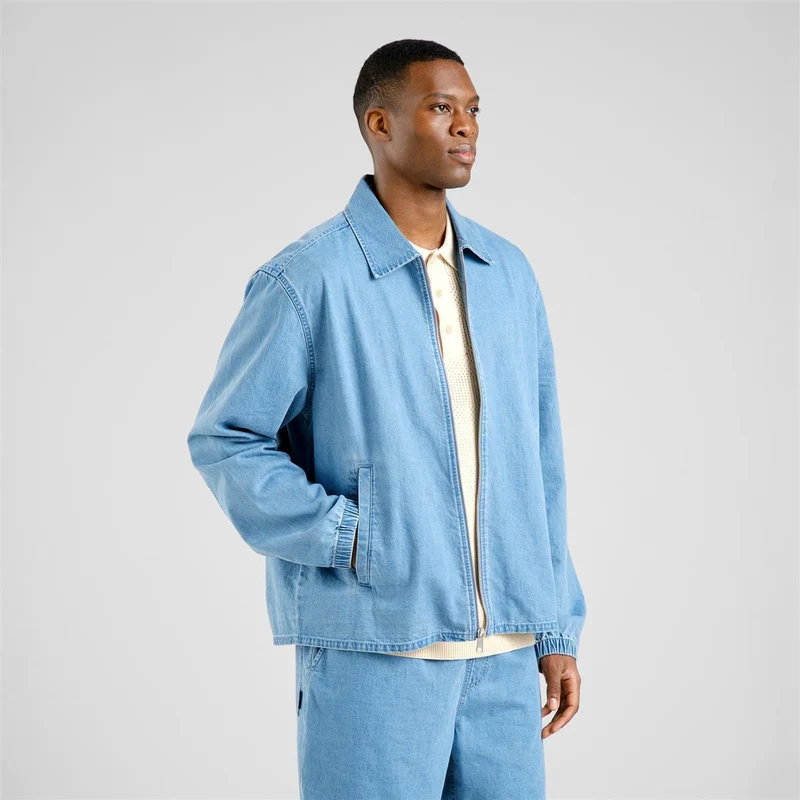 DEDICATED Jacket Torhamn Denim Light Blue