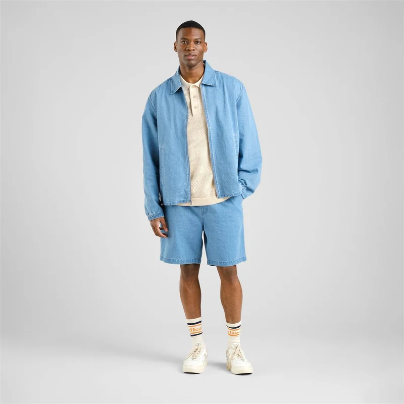 DEDICATED Jacket Torhamn Denim Light Blue