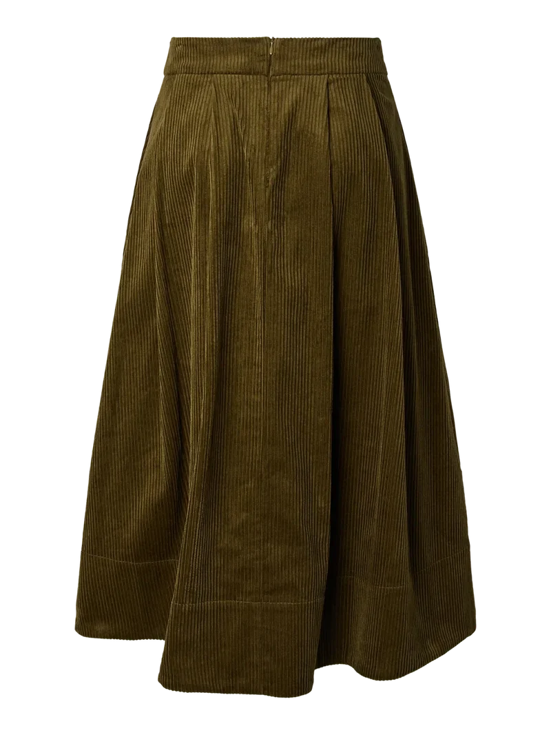 YAS - Yascordo Long Skirt - 5119369 Fir Green