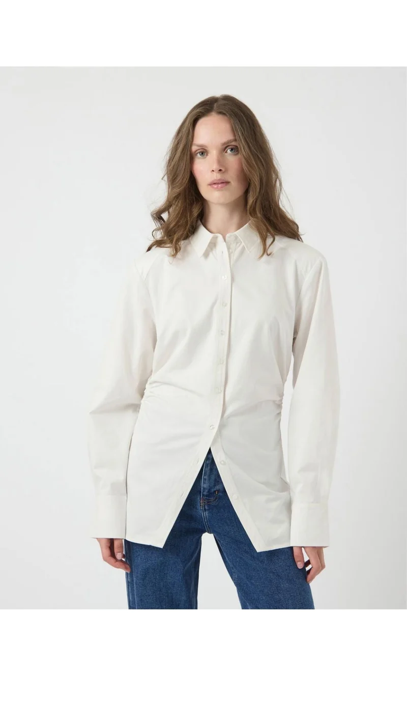 YAS - Yasareka Ls Shirt - 4888857 Star White