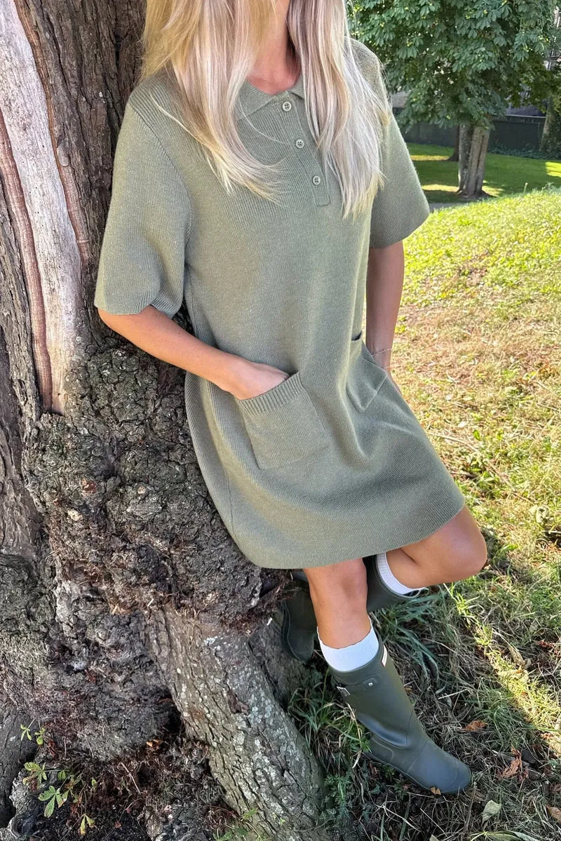 BYIC x Molly&My - Sific Knit Dress H097-3 - Army Green
