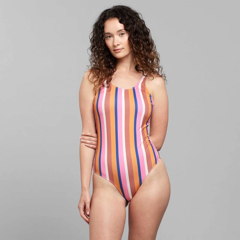 DEDICATED Sport Swimsuit Rana Irregular Stripe multi colour
