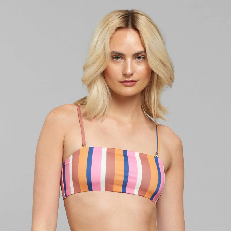 DEDICATED Bikini Top Roma Irregular Stripe multi colour