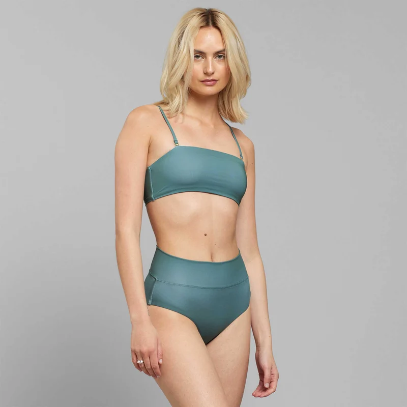DEDICATED Bikini Top Roma duck green