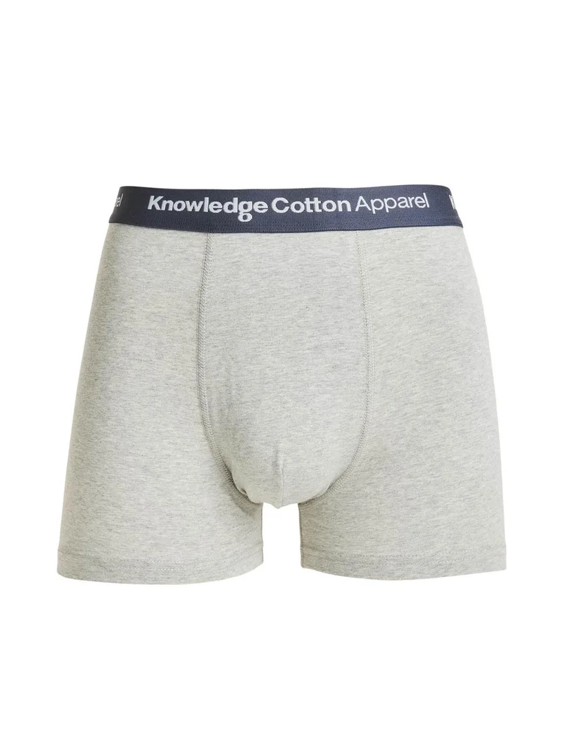 Knowledge Cotton Apparel 2 Pack Boxer Briefs grey melange