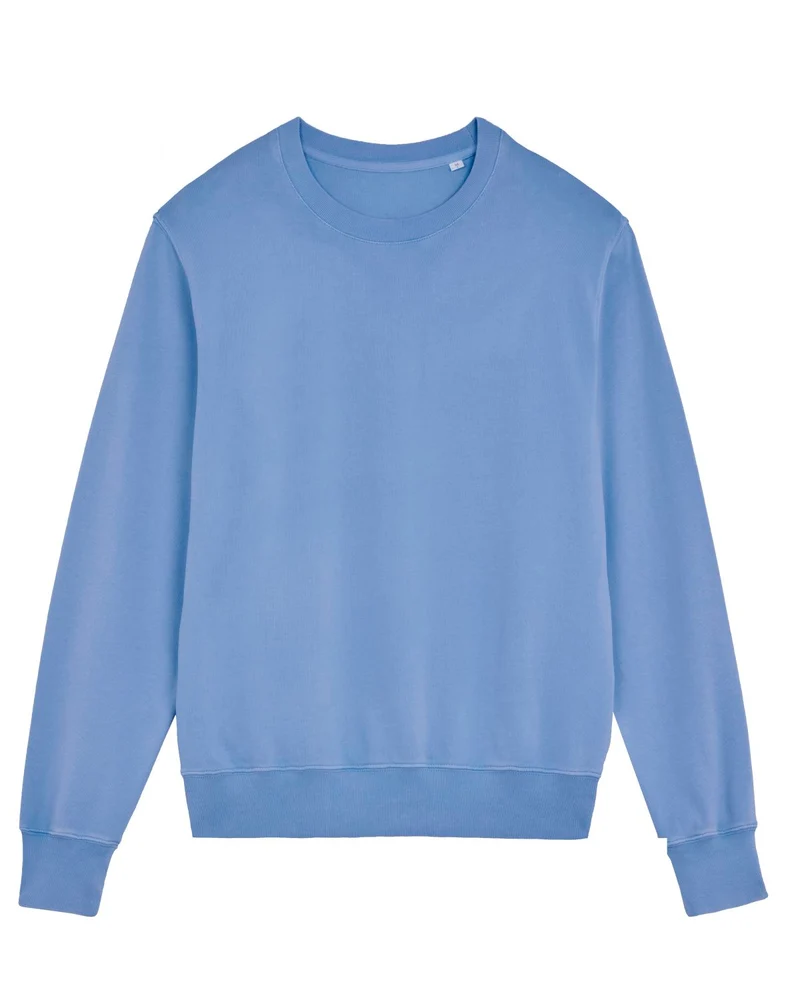 FAIRFITTERS Basic Sweatshirt Matcher Vintage G. Dyed swimmer blue
