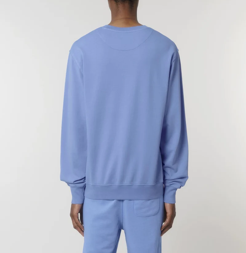 FAIRFITTERS Basic Sweatshirt Matcher Vintage G. Dyed swimmer blue