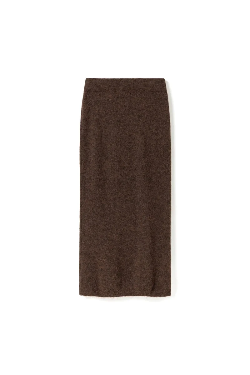 Noella - N-Malana Knit Skirt 16310004 - 674 - Chocolate