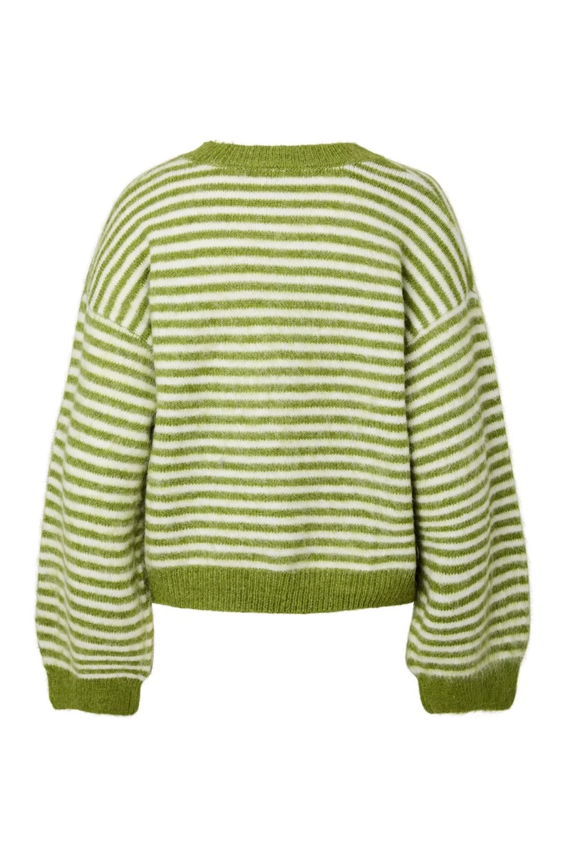 Pieces - Pcada Ls O-Neck Knit - 5140017 Woodbine Cloud Dancer