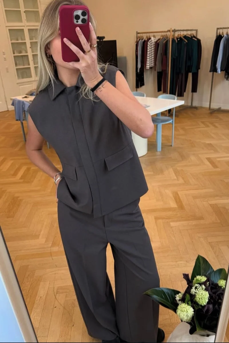 Modström - Primrosemd Pants 58651 - 7061 - Dark Shadow