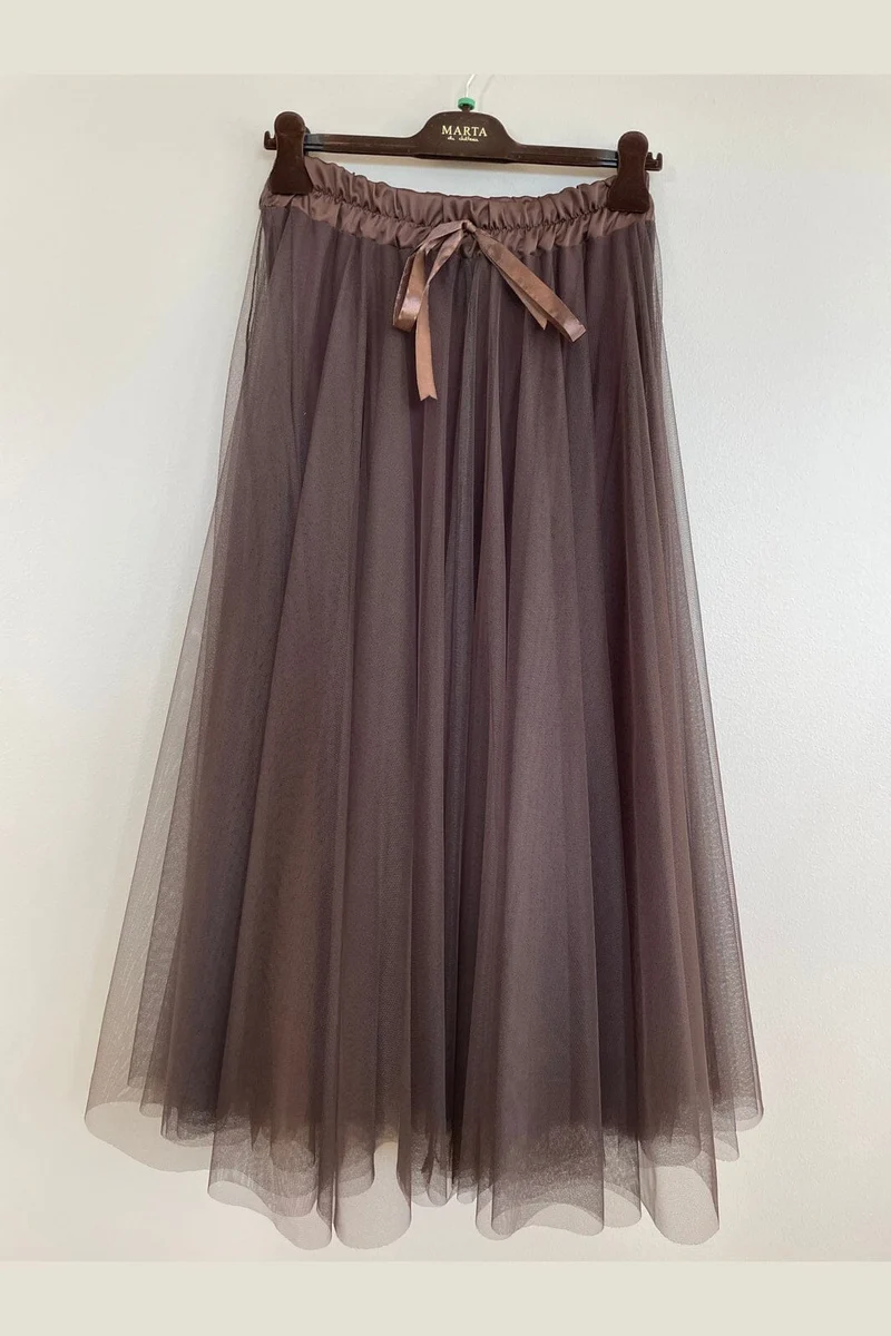 Marta Du Chateau - Mdcpalmina Skirt 23028 - Moro