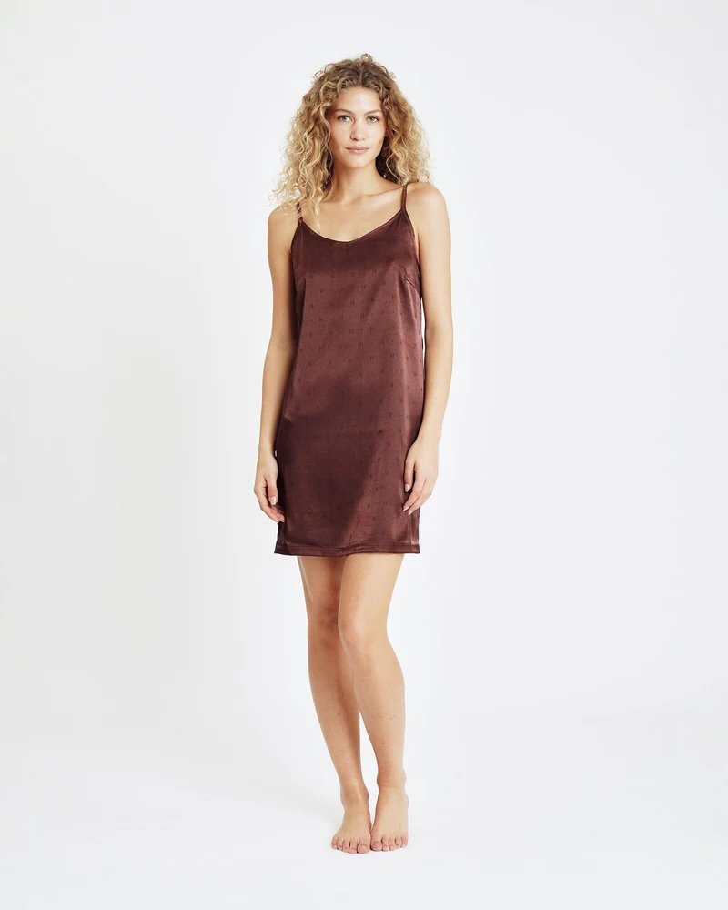 Hype The Detail - Slip Dress W/Log 240-98 - 89 - Rød