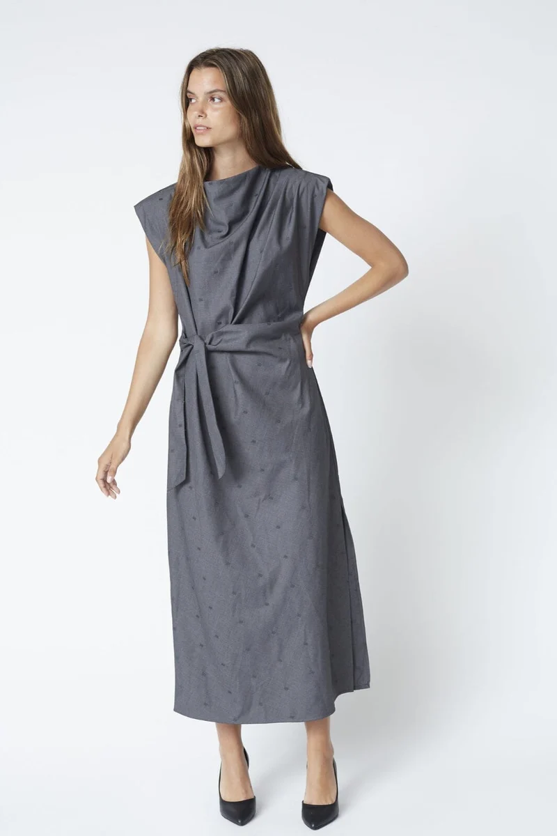 Co´Couture - Sagacc Long Dress 46013 - 139 - Mid Grey