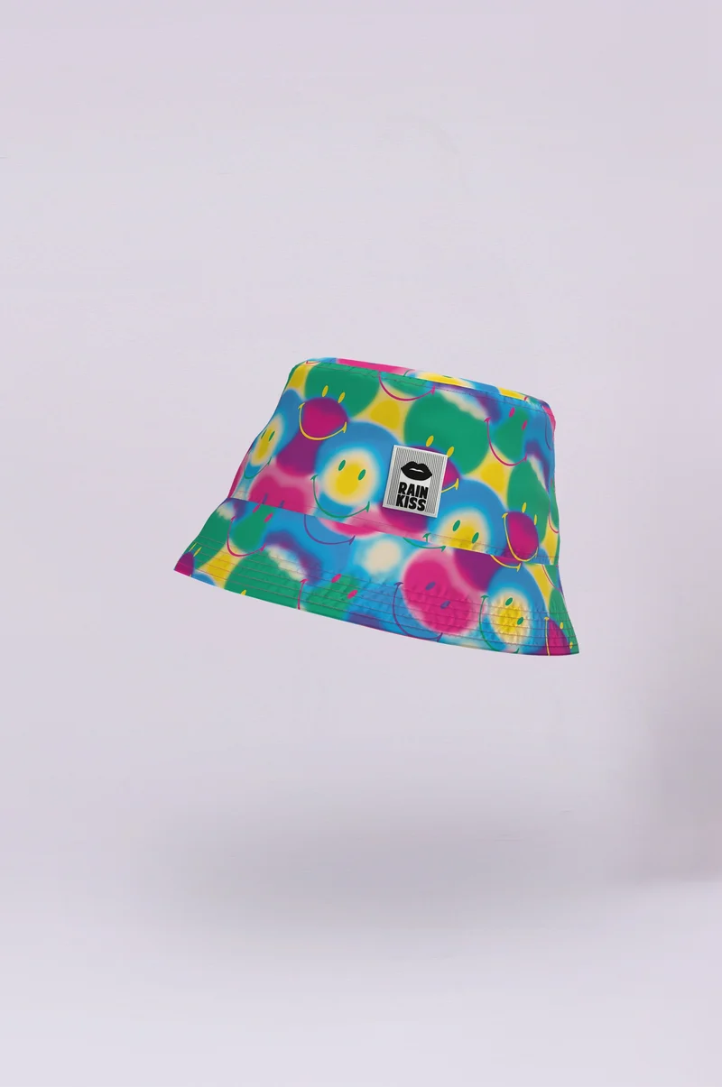 RAINKISS Rainbow All Smiles x Smiley Bucket Hat