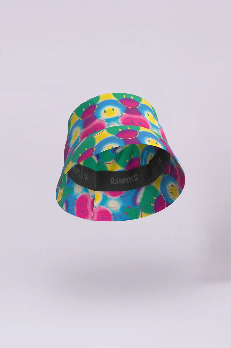 RAINKISS Rainbow All Smiles x Smiley Bucket Hat