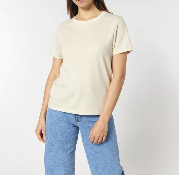 FAIRFITTERS Basic T-Shirt Women natural raw
