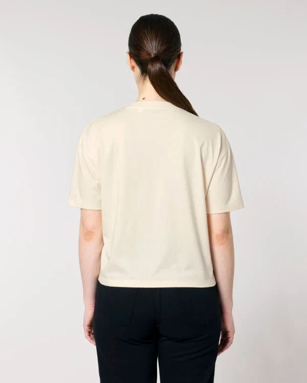 FAIRFITTERS Basic T-Shirt Boxy Fit Women Nova natural raw
