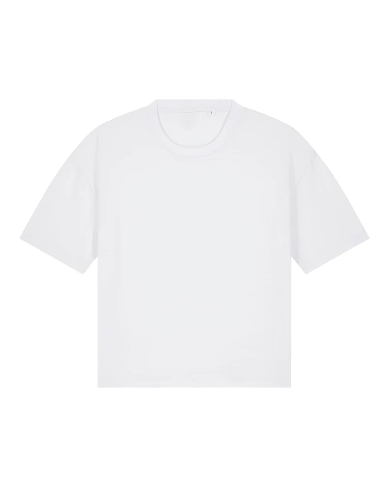 FAIRFITTERS Basic T-Shirt Boxy Fit Women Nova white