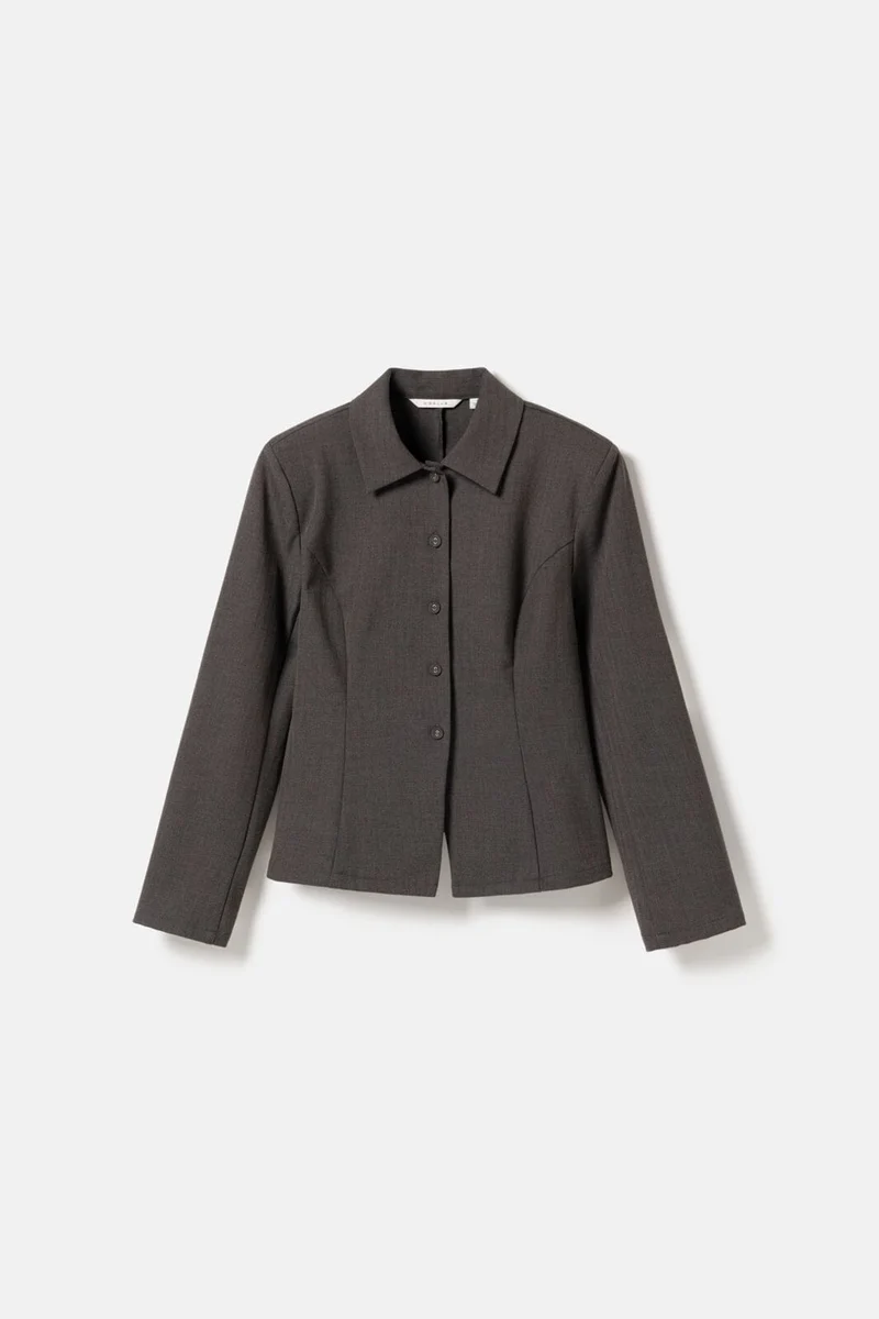 Noella - N-Maelle Shirt 16150005 - 1488 - Brown Herringbone
