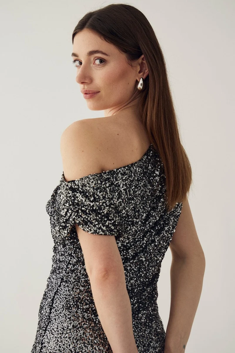 Noella - N-Madelyne Dress 11670008 - 1211 - Black Silver