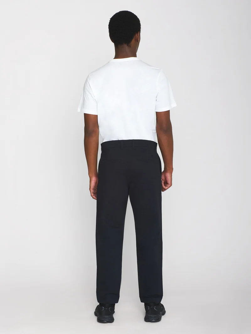 KNOWLEDGE COTTON APPAREL Chuck Regular Chino Twill Pants black jet