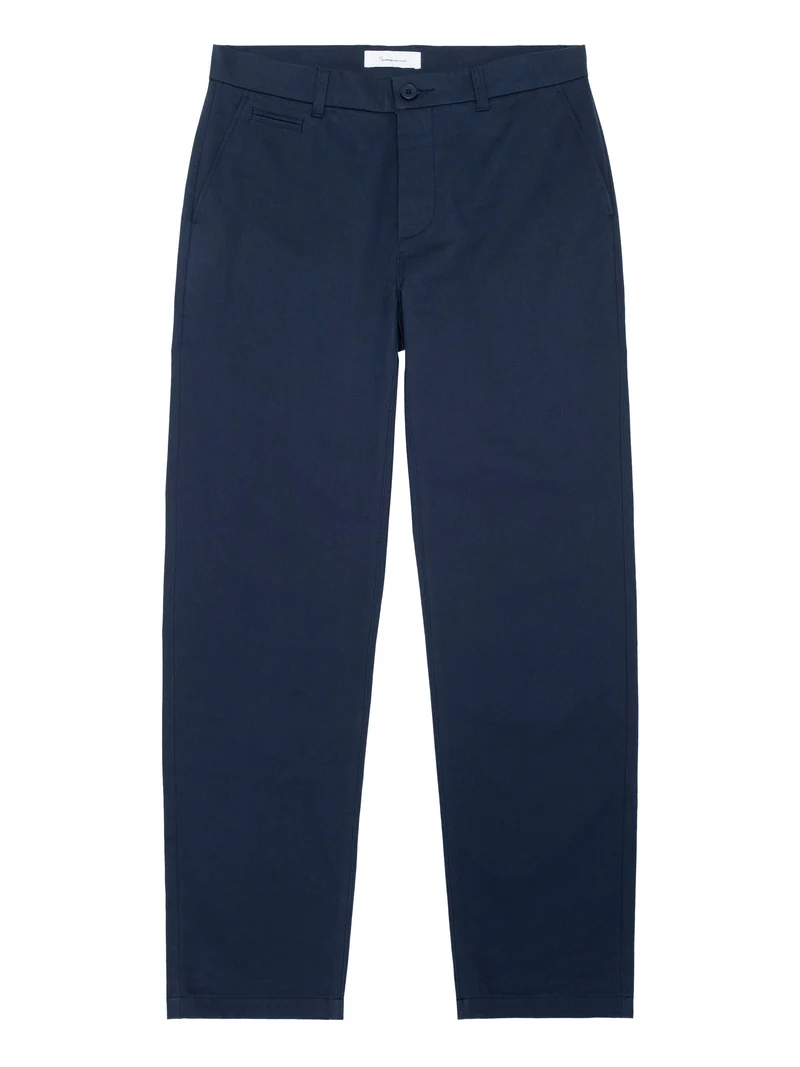 KNOWLEDGE COTTON APPAREL Chuck Regular Chino Twill Pants total eclipse