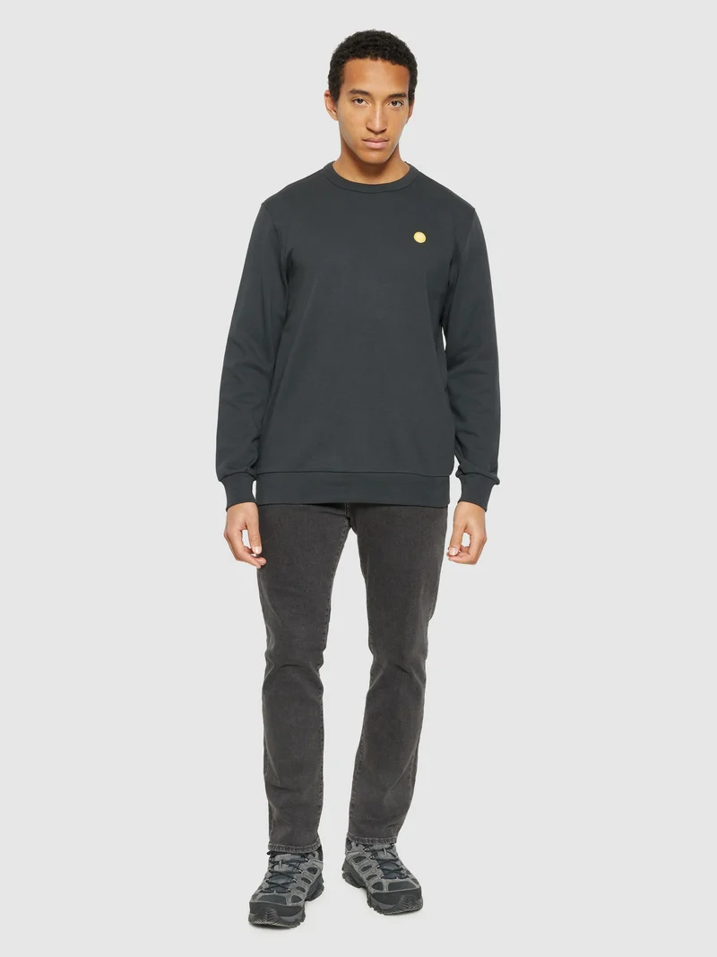 KNOWLEDGE COTTON APPAREL Erik Basic Badge Sweat phantom