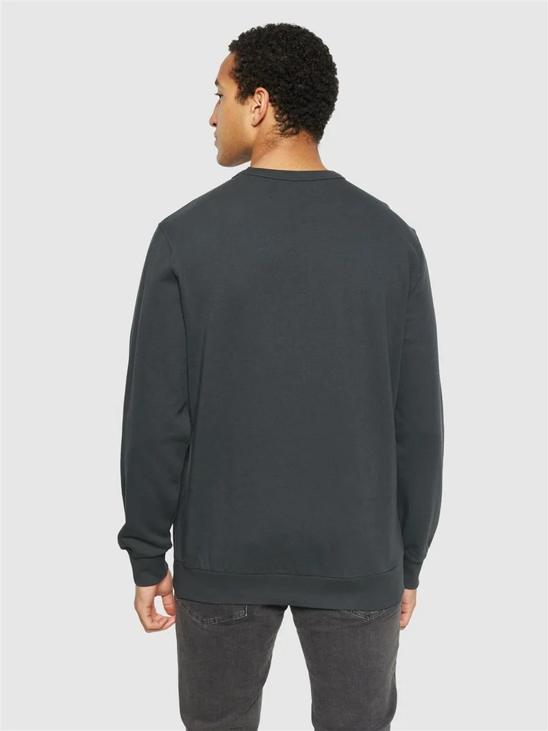 KNOWLEDGE COTTON APPAREL Erik Basic Badge Sweat phantom