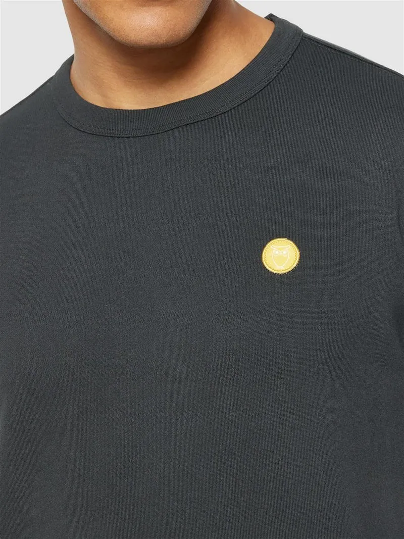 KNOWLEDGE COTTON APPAREL Erik Basic Badge Sweat phantom