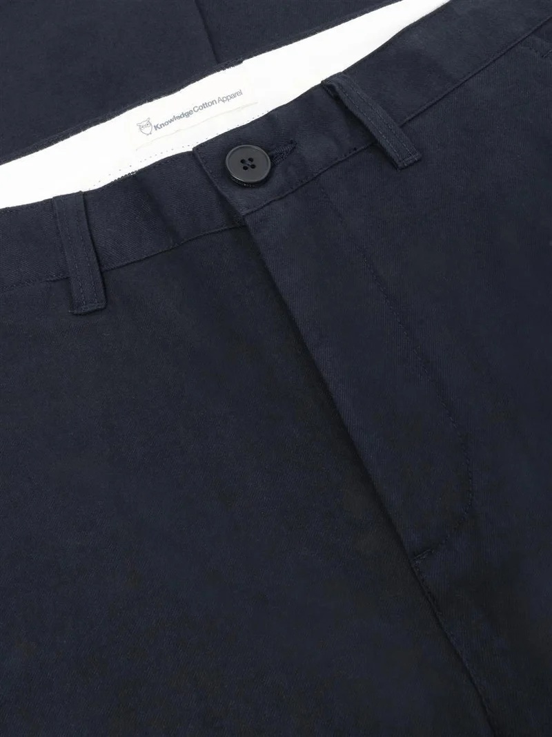 KNOWLEDGE COTTON APPAREL Organic Cotton Chuck Flannel Pants Gots night sky
