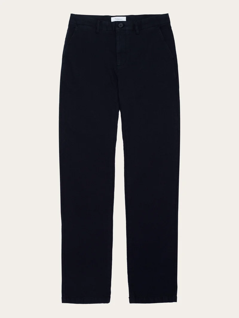 KNOWLEDGE COTTON APPAREL Organic Cotton Chuck Flannel Pants Gots night sky