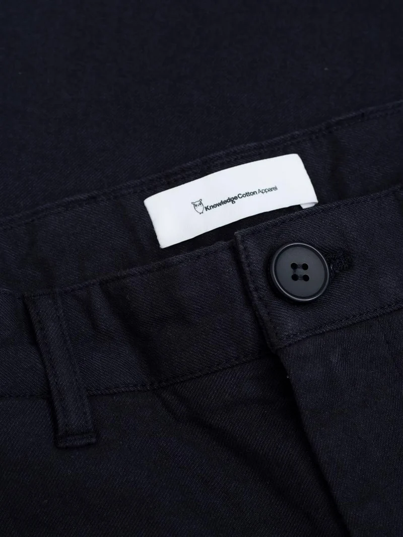 KNOWLEDGE COTTON APPAREL Organic Cotton Chuck Flannel Pants Gots night sky
