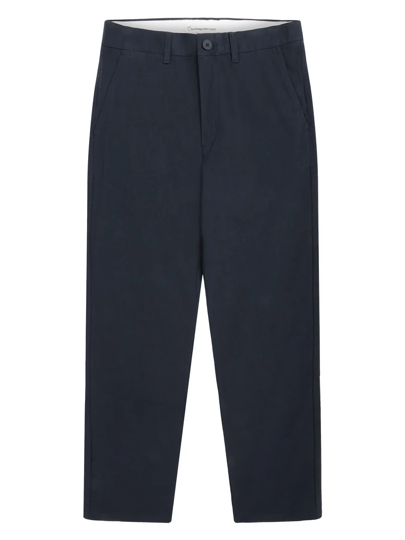 KNOWLEDGE COTTON APPAREL Organic Cotton Chuck Flannel Pants Gots night sky