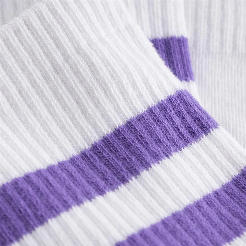 DEDICATED Sport Socks Ullevi Stripes Paisley Purple