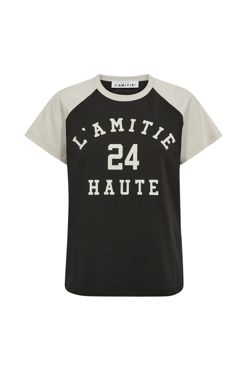 Haute L'Amitié - Neckline College Tee HL10109 - Antracit
