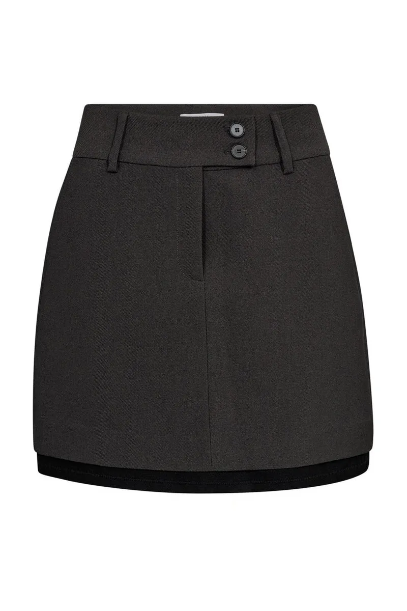 Haute L'Amitié - Emerald Crop Skirt Hl10280 - Grey