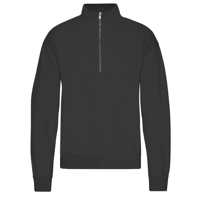 COLORFUL STANDARD Organic Quarter Zip deep black