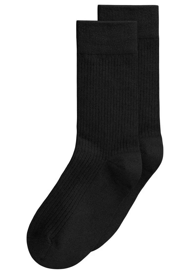 MELAWEAR Gerippte Socken 2 Paare schwarz