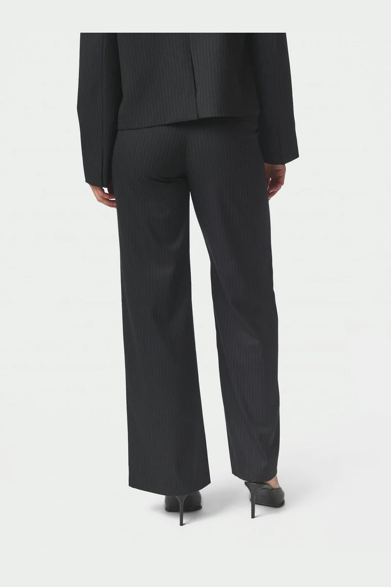 Neo Noir - Nathalie Slim Pinstripe Pants 170346 - 702 - Dark Navy