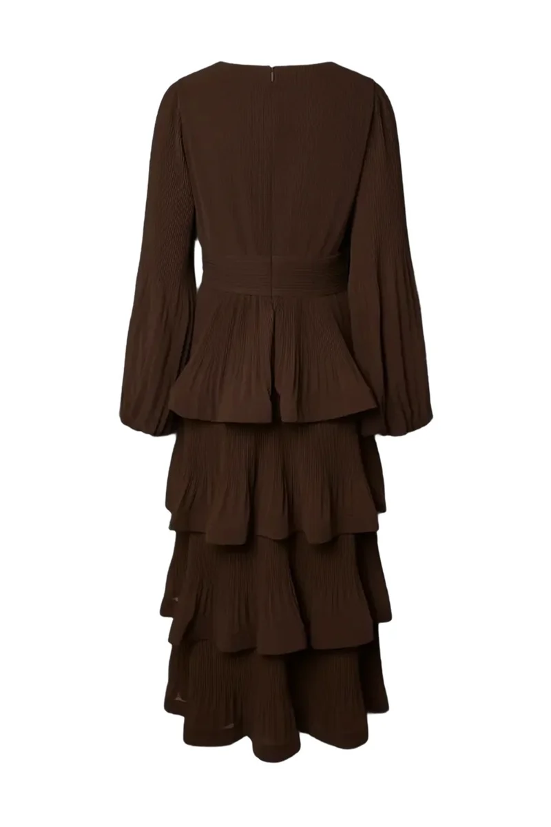 Yas - Yasplira Ls Long Dress - 5167080 Coffee Bean