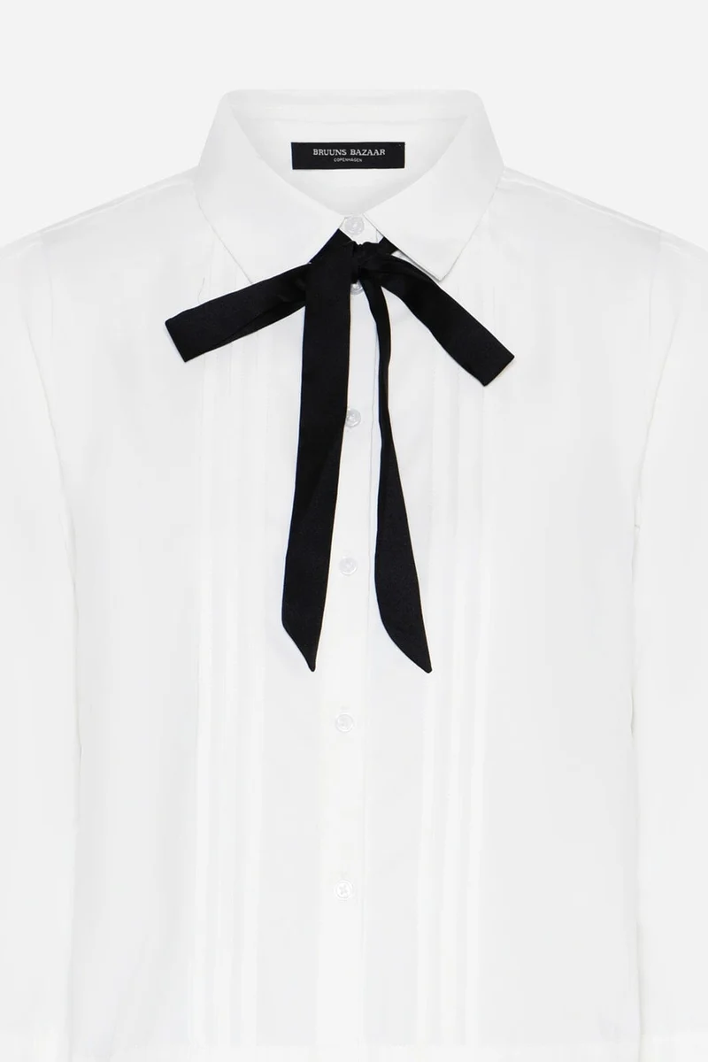 Bruuns Bazaar - Chrissibbferuzi Shirt BBW4948 - Snow White