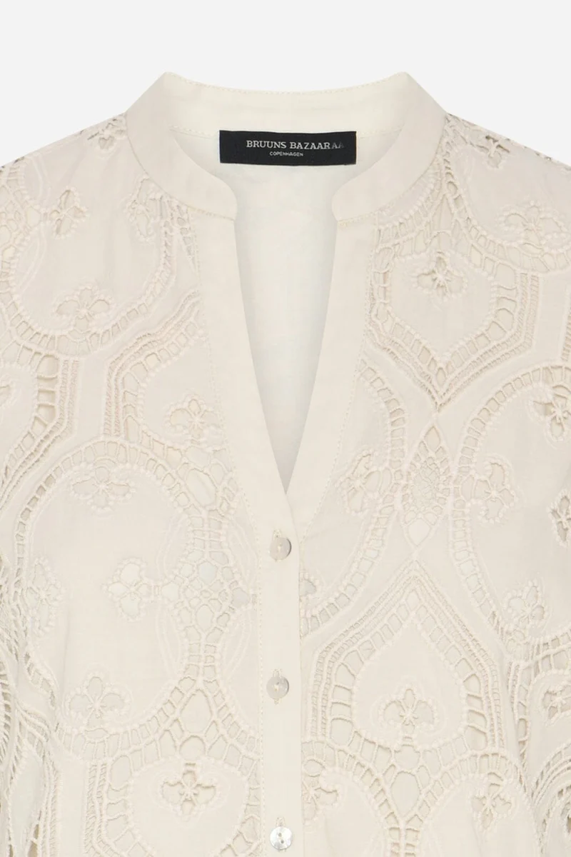 Bruuns Bazaar - Raveneabburesa Shirt BBW5030 - Vanilla Ice